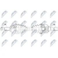NTY NPW-RE-087 Aandrijfas