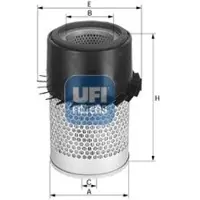Ufi 27.137.00 Luchtfilter