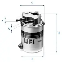 Ufi 24.095.04 Brandstoffilter