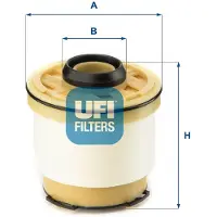 Ufi 26.102.00 Brandstoffilter
