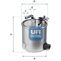 Ufi 55.394.00 Brandstoffilter