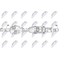 NTY NPW-FR-141 Aandrijfas
