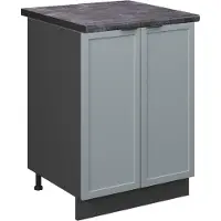 Vicco Fame-Line Keukenonderkast – 60 cm, WB Antraciet Licht blauw-grijs
