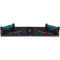 Avento Push-Up Bord - Opdruksteunen - Opvouwbaar - Zwart - 64 x 20 x 2 cm