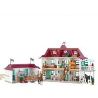 Schleich HORSE CLUB Speelfigurenset - Lakeside Paardenboederij - Kinderspeelgoed voor Jongens en Meisjes - 107 Onderdelen - 42551