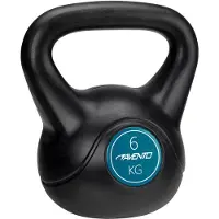 Avento Plastic Concrete 6kg Kettlebell Zwart 6 kg