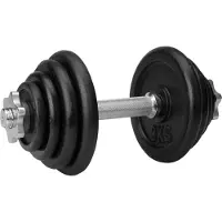 Avento 8 Weight Plate Set Dumbbell Zwart 15 kg