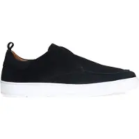 Manfield Zwarte suède loafers | Maat 45