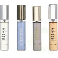HUGO BOSS Miniatures Collection Giftset - Bottled EDT 10 ml + Bottled Infinite EDP 10 ml + Bottled EDP 10 ml + The Scent EDT 10 ml - Cadeauset Voor Heren