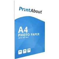 PrintAbout Fotopapier Mat A4 130 gr (50 vel) geschikt voor