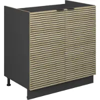 Vicco Fame-Line Wastafelkast – 80 cm zonder werkblad Eiken paneel