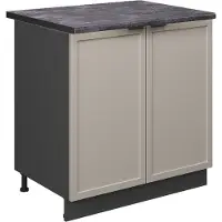 Vicco Fame-Line Wastafelkast – 80 cm met legplank, WB Antraciet GrijsBeige