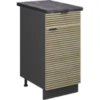 Vicco Fame-Line Keukenonderkast – 40 cm, WB Antraciet Eiken paneel