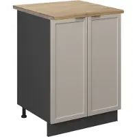 Vicco Fame-Line Keukenonderkast – 60 cm, WB Eik GrijsBeige