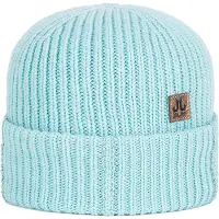 Jail Jam Utec Beanie - Luxe Muts - Aqua - Lurex Details