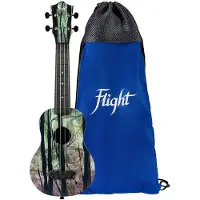 Flight Ultra Travel Series UTS-40 Deep Forest kunststof sopraan ukelele met hoes