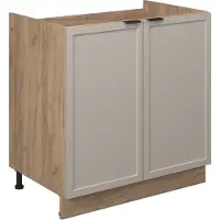 Vicco Fame-Line Gootsteenonderkast – 80 cm, WB Antraciet GrijsBeige