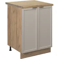 Vicco Fame-Line Keukenonderkast – 60 cm, WB Eik GrijsBeige