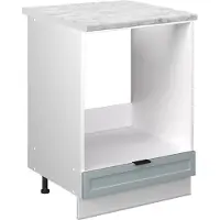 Vicco Fame-Line Ovenombouwkast – 60 cm, WB Marmer Licht blauw-grijs