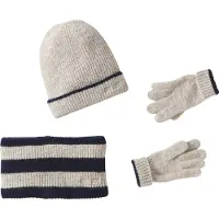 Vertbaudet Set van muts + snood + handschoenen voor jongens "cool kids" grijsblauw