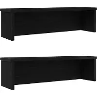 vidaXL Keukenrekken stapelbaar 2 st 60x15x16 cm zwart