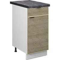 Vicco Fame-Line Keukenonderkast – 40 cm, WB Antraciet Eiken paneel