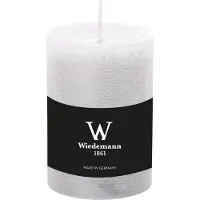 Wiedemann Cilinderkaars/stompkaars - rustieke kaars - wit - 7 x 10 cm - 43 branduren