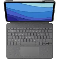 Logitech Draadloos Toetsenbord Combo Touch 920-010142 QWERTZ DE Grijs Voor iPad Pro 11
