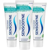 Sensodyne 3x Tandpasta Deep Clean Gel 75 Ml