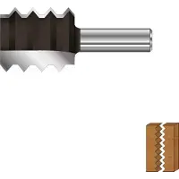 Rotec HM Verlijmfrees 'V' ø35x40 mm S12 - 272.34.3500