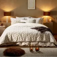 De Witte Lietaer Dekbedovertrek Tango Dentree Soft white Flanel-260 x 200 / 220 / 240 cm | Extra Breed