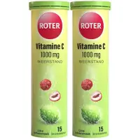 Roter 2x Vitamine C 1000 mg Lime- Lychee 15 bruistabletten