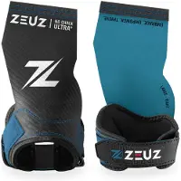 ZEUZ Ultra No Chalk Plus Fingerless Grips voor Fitness & CrossFit – Sport Handschoenen – Turnen – Gymnastics – Blauw & Zwart – Maat M