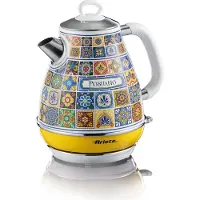 Ariete Positano 2869/0P - Italiaans design waterkoker - 2000 Watt - 1. 7 liter inhoud - draadloos