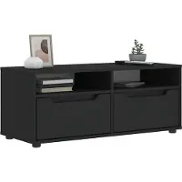 vidaXL Tv-meubel VISNES 100x40x38 cm bewerkt hout zwart