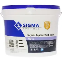 Sigma Facade Topcoat Selfclean Matt | Zelfreinigende Matte Gevelverf 10 LTR - Wit