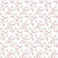Praxis Vliesbehang Secret Garden G78484 - Roze - Taupe - Wit - 10,00 M X 53 Cm