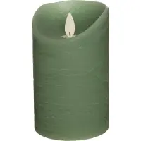 Anna's Collection LED Stompkaars Met Timer Groen D 7,5 H 12,5 Cm