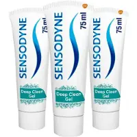 Sensodyne 3x Sensodyne Tandpasta Deep Clean Gel 75 Ml