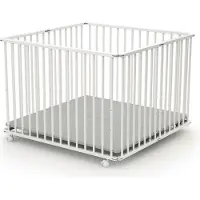 WEBABY Inklapbare Box Beuken Wit 100 X100 Cm | Maat: 100x100 cm