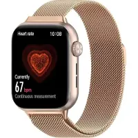 Strap-it Milanese band / Milanees bandje RVS - geschikt voor Honor Watch 5 (rosé goud)