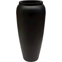 Vase the World Plantenbak Hobro | Medium | mat zwart - black | Ø37 x H80 cm