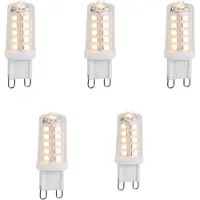 LUEDD Set van 5 G9 3-staps dimbare LED lampen 3W 250 lm 2700K