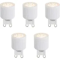 LUEDD Set van 5 G9 24mm LED lampen 3W 300 lm 2700K