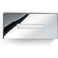 DECOR WALTHER Tissuebox Corner 25 cm vrijstaand of aan de muur, Chroom