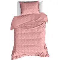 De Witte Lietaer Dekbedovertrek Skyscraper Blush Satijn-140 x 200 / 220 cm | 1-Persoons