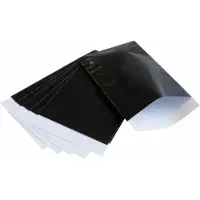 Rotim 200x papieren zakjes Zwart 17,5x25cm