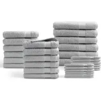 DoubleDry Hotel handdoeken 30-delig set 100% katoen 500 g/m2 zacht &
