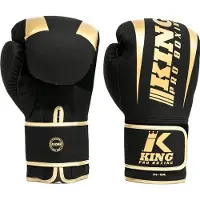 King Pro Boxing Revo Series 6 - (Kick)bokshandschoenen - 16 oz - Zwart / Goud