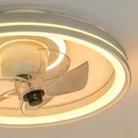 LumenXL Plafondventilator met zomer/winter functie en aanpasbare kleurtemperatuur Ikaros - wit